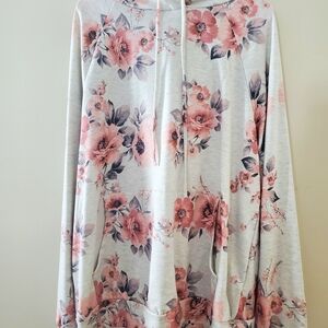 Floral Print Women's Hoodie